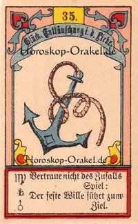 Der Anker im Löwe Monatshoroskop an diesem Tag