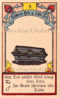Der Sarg im Löwe Monatshoroskop an diesem Tag