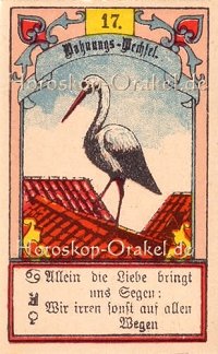 Der Storch im Löwe Monatshoroskop an diesem Tag