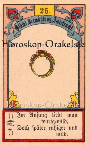 Der Ring im Löwe Tageshoroskop übermorgen