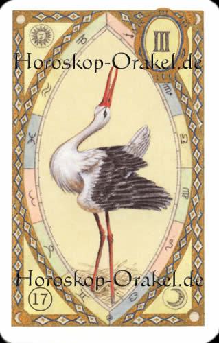 Der Storch, Löwe Monatshoroskop