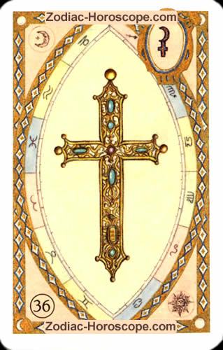 Astrologische Lenormandkarten das Kreuz