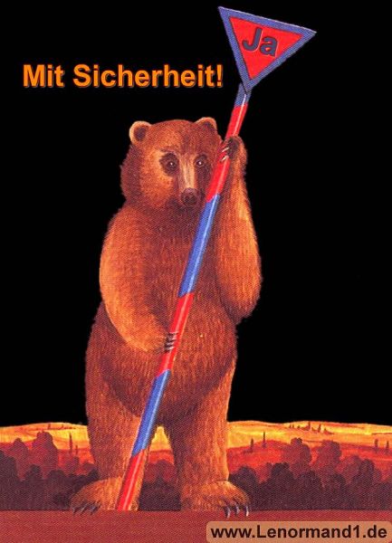 Der Bär antwortet ja